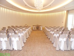 Wedding ceremony in the Oval room @ Coworth Park